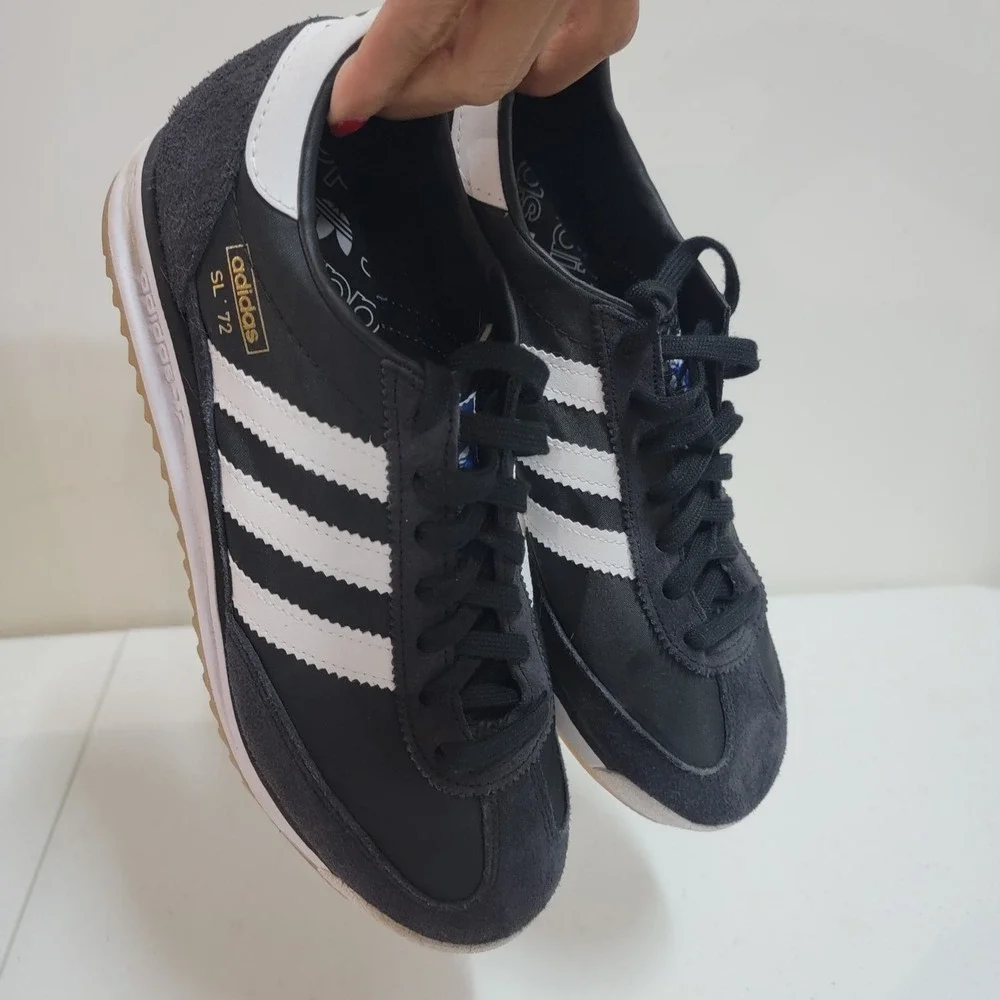 Adidas Originals SL72 Black Sneakers Casual Shoes M Size 7.5 / W Size 9